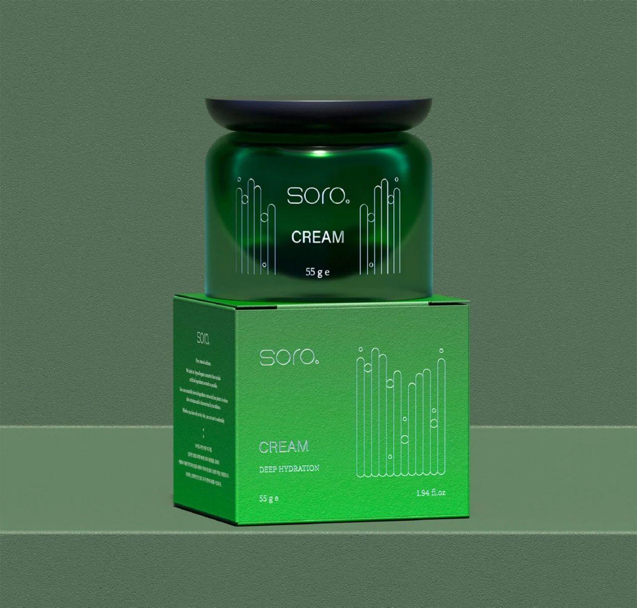 设计与自然的完美融合，Soro护肤品设计