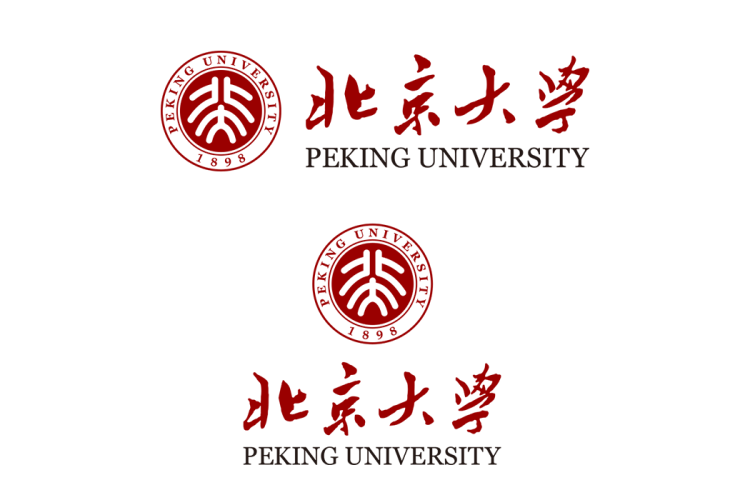 北京大学校徽logo免抠PNG(白色版和彩色版)ai,SVG矢量素材