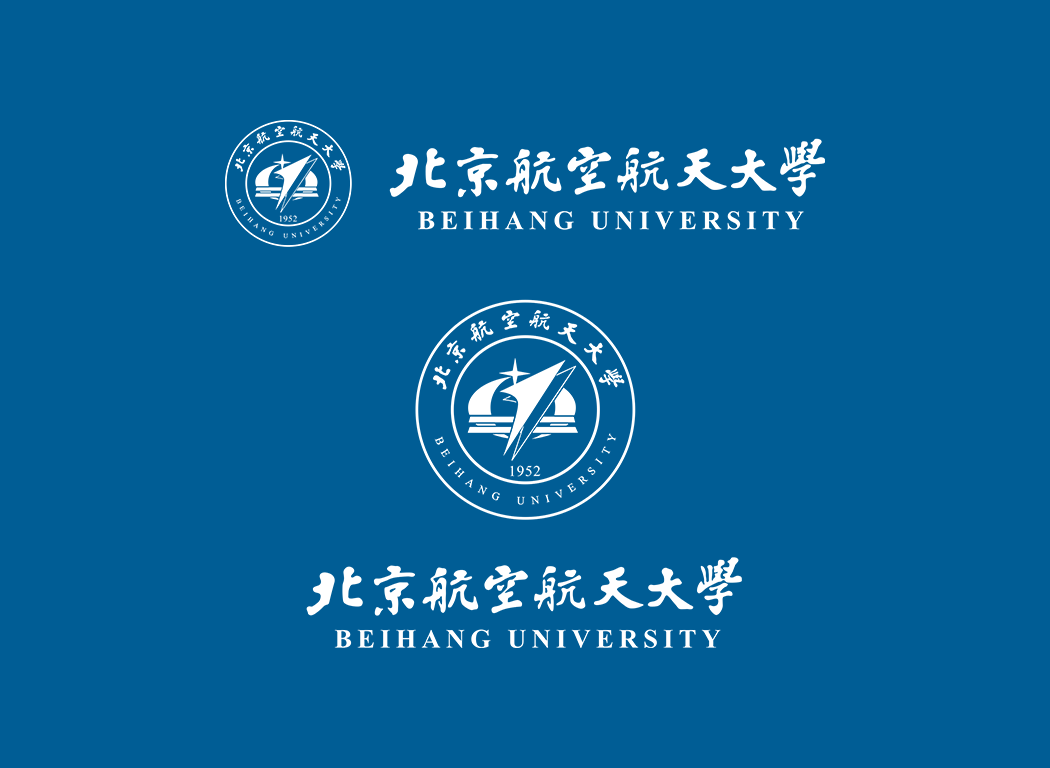 北京航空航天大学校徽logo免抠PNG(白色版和彩色版)ai,SVG矢量素材