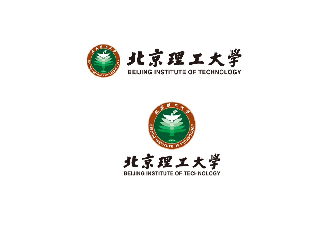 北京理工大学校徽logo免抠PNG(白色版和彩色版)ai,SVG矢量素材