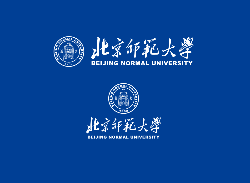 北京师范大学校徽logo免抠PNG(白色版和彩色版)ai,SVG矢量素材