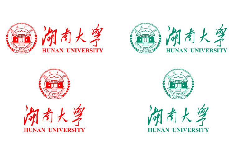 湖南大学校徽logo免抠PNG(白色版和彩色版)ai,SVG矢量素材
