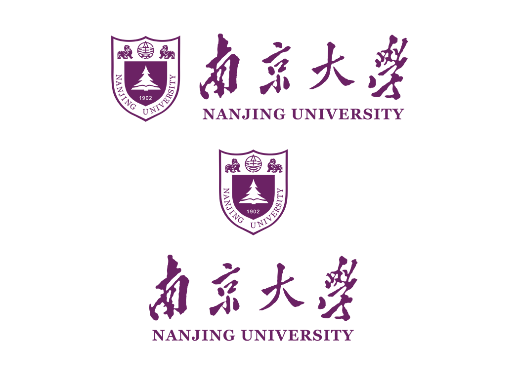 南京大学校徽logo免抠PNG(白色版和彩色版)ai,SVG矢量素材