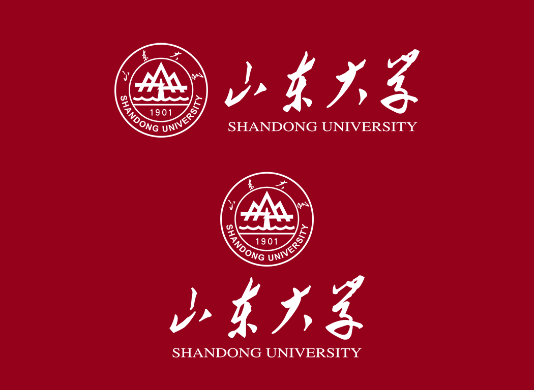 山东大学校徽logo免抠PNG(白色版和彩色版)ai,SVG矢量素材