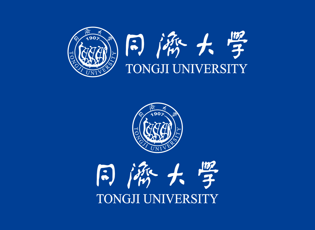 同济大学校徽logo免抠PNG(白色版和彩色版)ai,SVG矢量素材