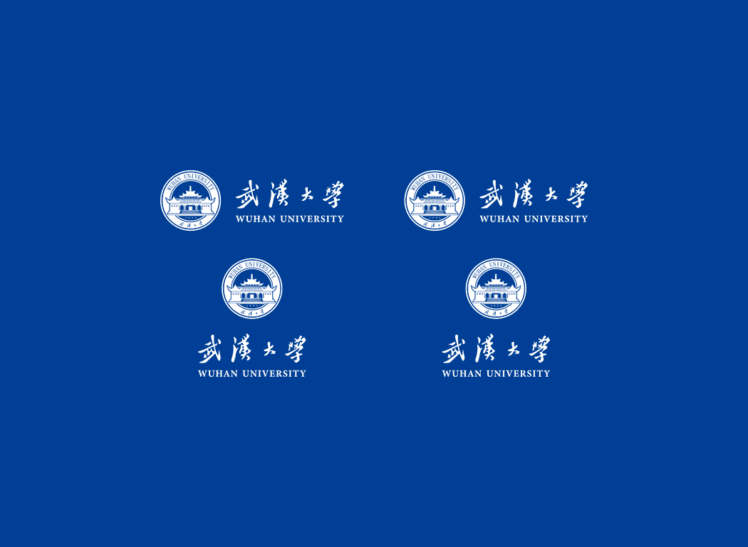 武汉大学校徽logo免抠PNG(白色版和彩色版)ai,SVG矢量素材