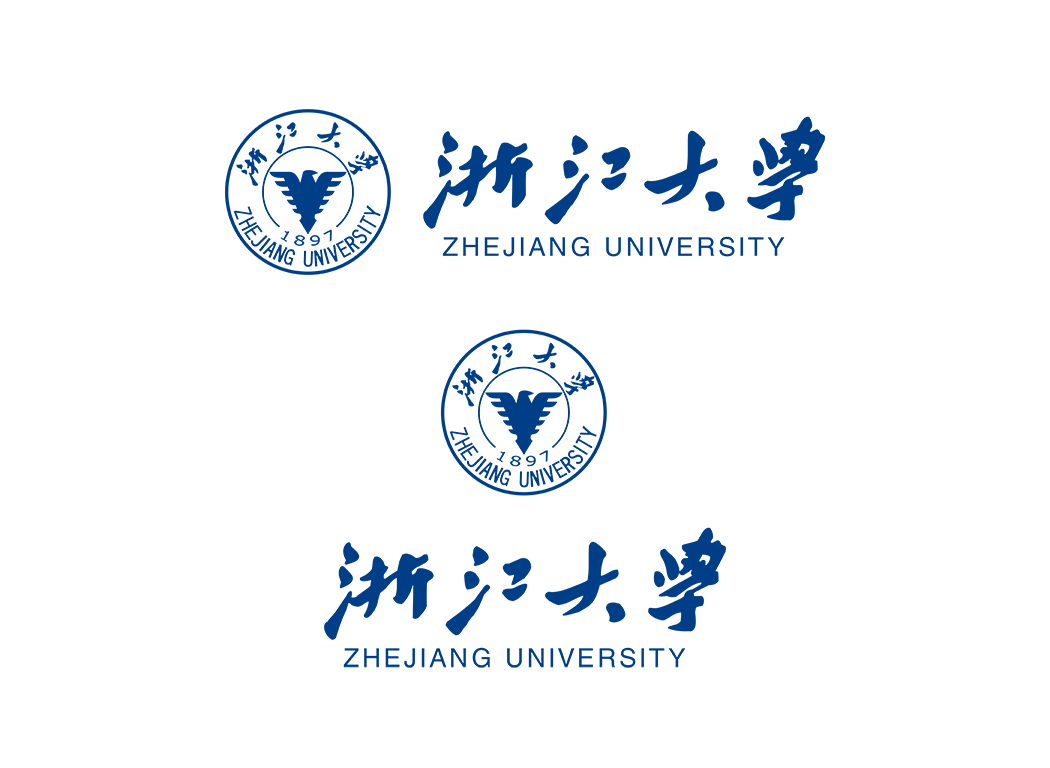 浙江大学校徽logo免抠PNG(白色版和彩色版)ai,SVG矢量素材
