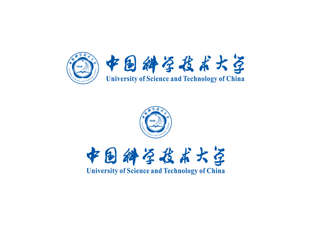 中国科学技术大学校徽logo免抠PNG(白色版和彩色版)ai,SVG矢量素材