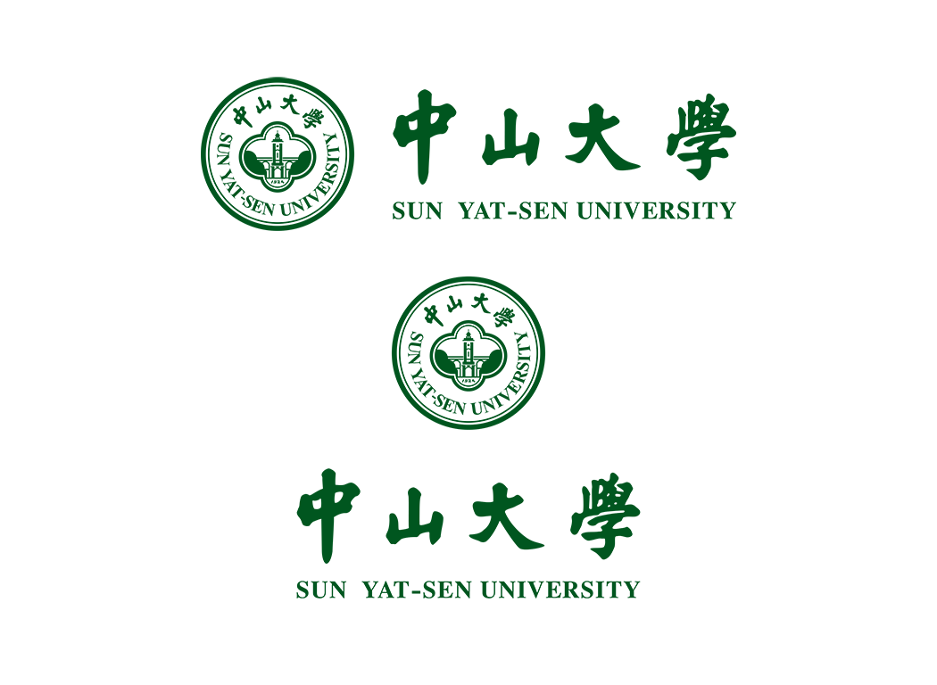 中山大学校徽logo免抠PNG(白色版和彩色版)ai,SVG矢量素材