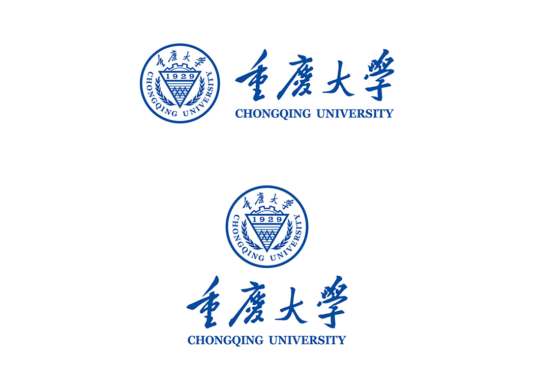 重庆大学校徽logo免抠PNG(白色版和彩色版)ai,SVG矢量素材