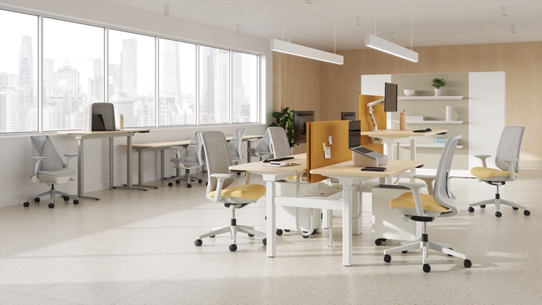 Herman Miller Nevi升降桌：灵动升降，姿态自如