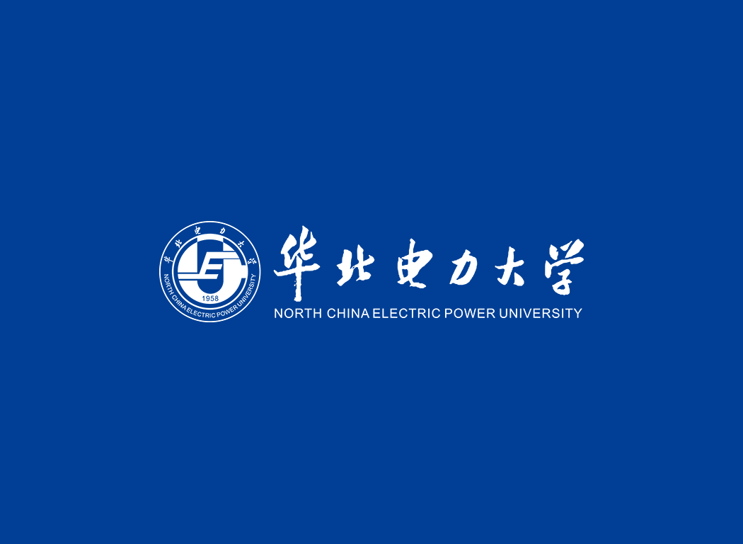 华北电力大学校徽logo免抠PNG(白色版和彩色版)ai,SVG矢量素材