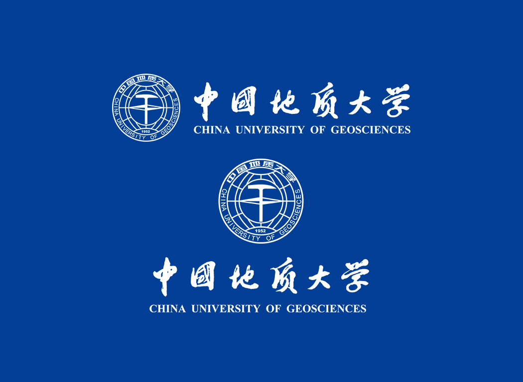 中国地质大学（武汉）校徽logo免抠PNG(白色版和彩色版)ai,SVG矢量素材