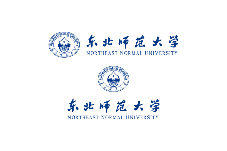 东北师范大学校徽logo免抠PNG(白色版和彩色版)ai,SVG矢量素材