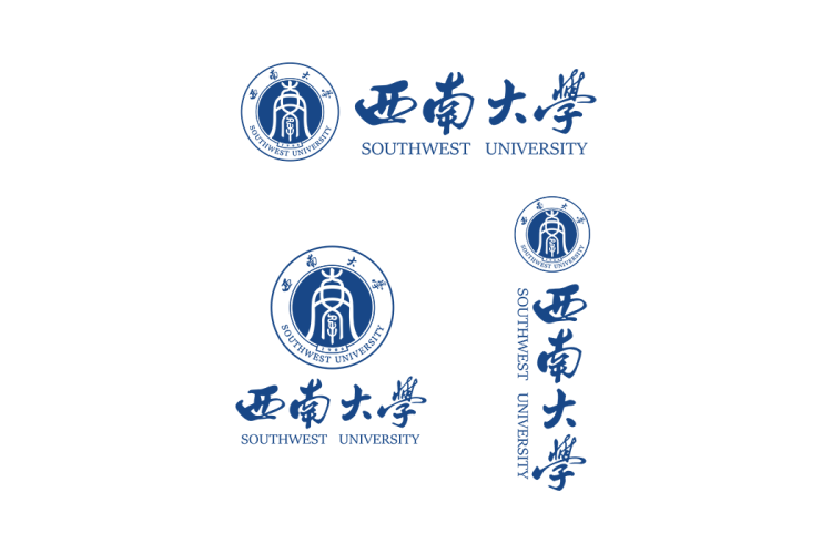 西南大学校徽logo免抠PNG(白色版和彩色版)ai,SVG矢量素材