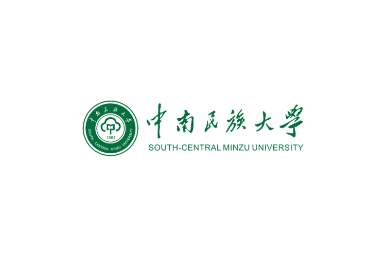 中南民族大学校徽logo免抠PNG(白色版和彩色版)ai,SVG矢量素材