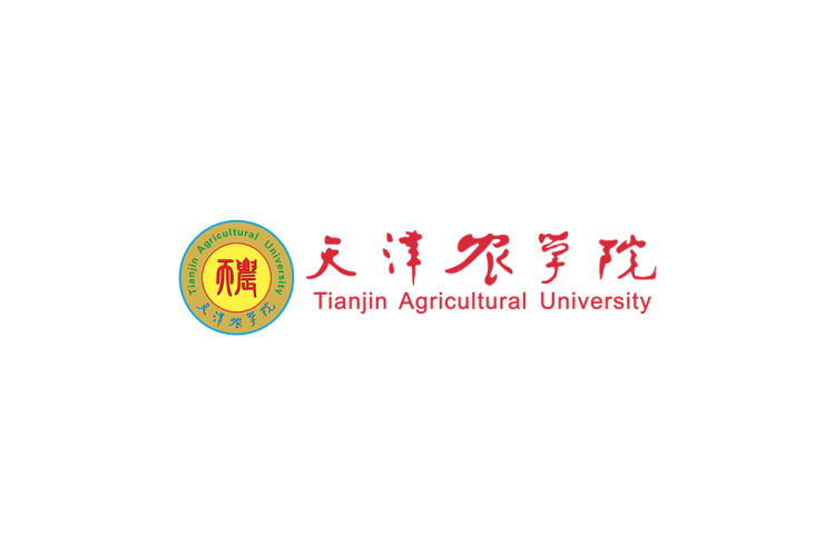 天津农学院校徽logo免抠PNG(白色版和彩色版)ai,SVG矢量素材