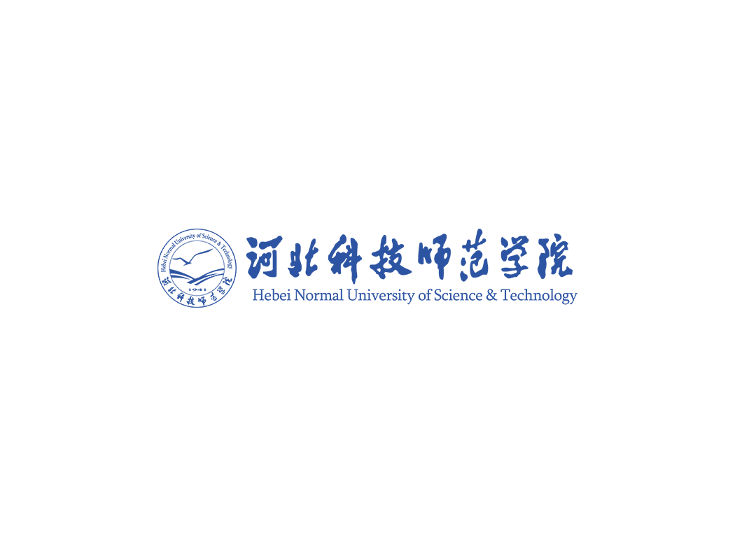河北科技师范学院校徽logo免抠PNG(白色版和彩色版)ai矢量素材
