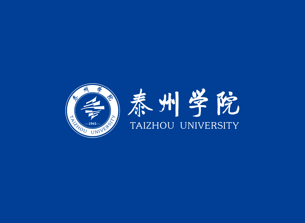 泰州学院校徽logo免抠PNG(白色版和彩色版)ai矢量素材