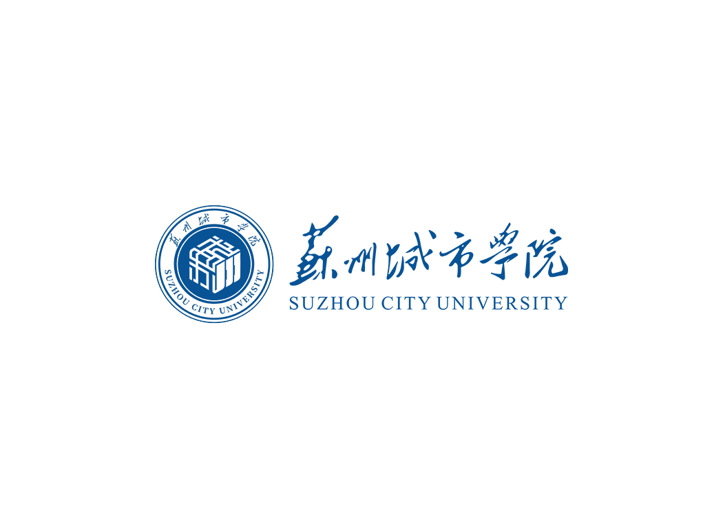 苏州城市学院校徽logo免抠PNG(白色版和彩色版)ai矢量素材