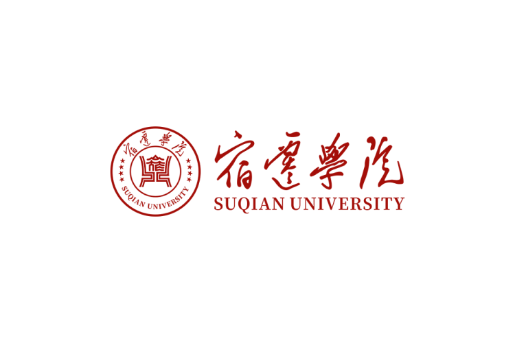 宿迁学院校徽logo免抠PNG(白色版和彩色版)ai矢量素材