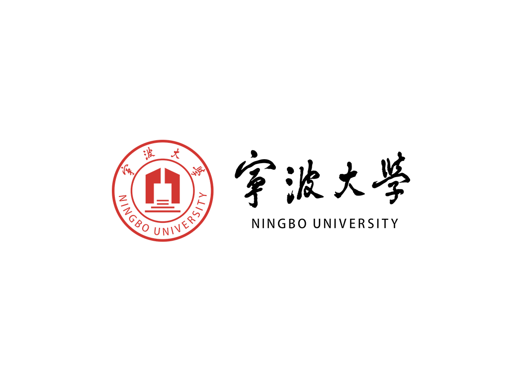 宁波大学校徽logo免抠PNG(白色版和彩色版)ai矢量素材