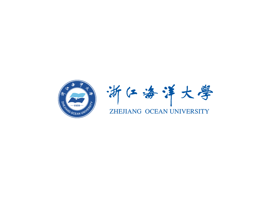 浙江海洋大学校徽logo免抠PNG(白色版和彩色版)ai矢量素材