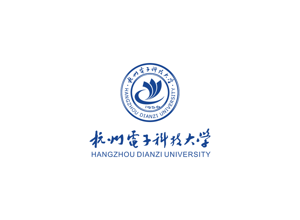 杭州电子科技大学校徽logo免抠PNG(白色版和彩色版)ai矢量素材