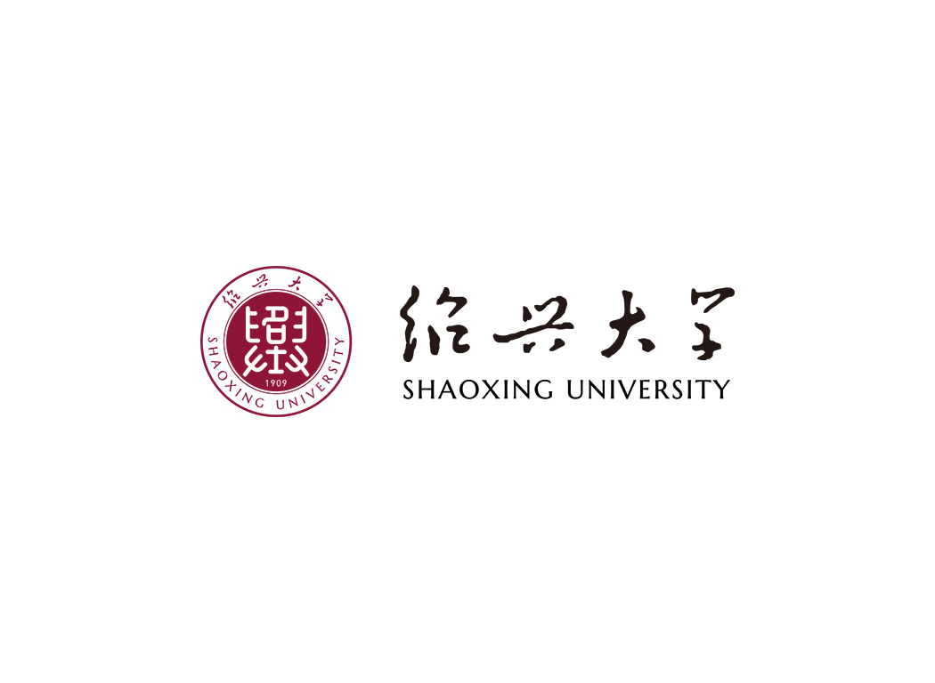 绍兴大学校徽logo免抠PNG(白色版和彩色版)ai矢量素材