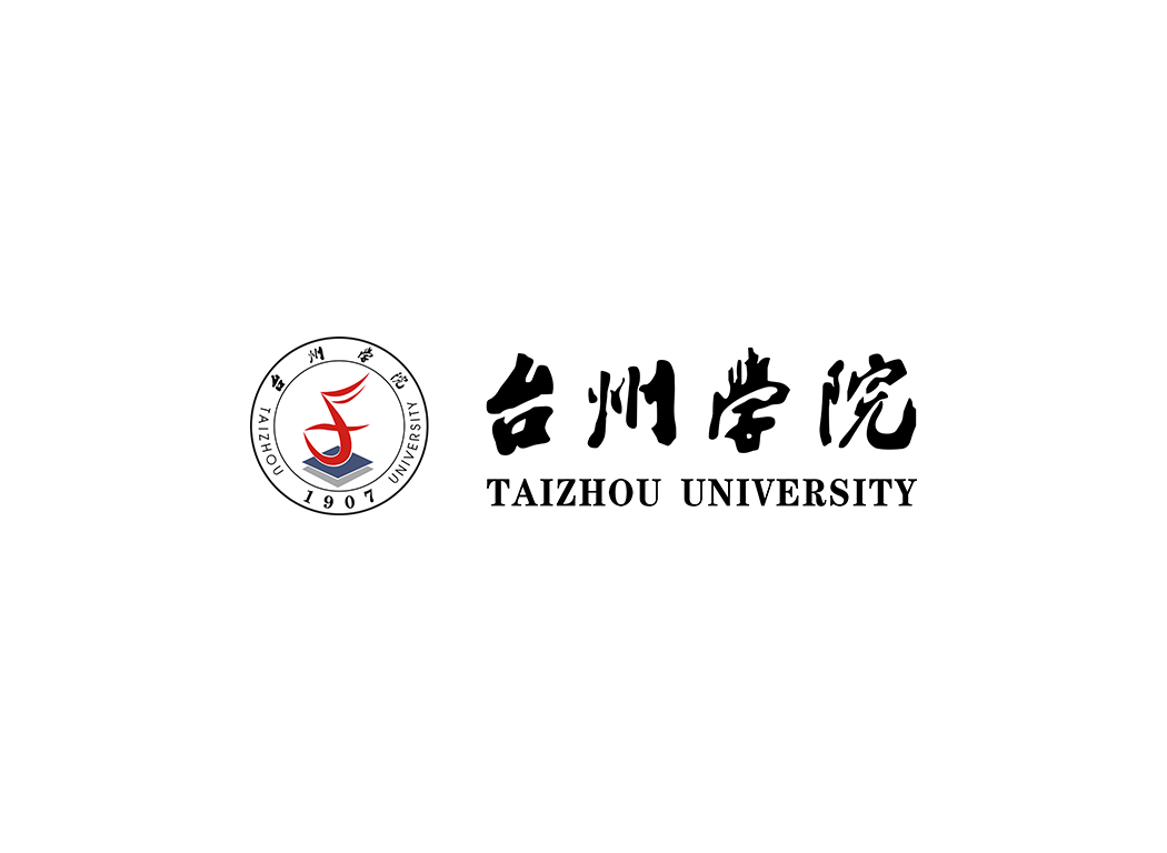 台州学院校徽logo免抠PNG(白色版和彩色版)ai矢量素材