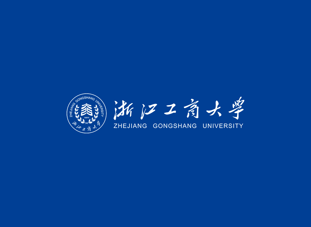 浙江工商大学校徽logo免抠PNG(白色版和彩色版)ai矢量素材