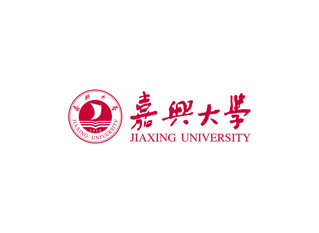 嘉兴大学校徽logo免抠PNG(白色版和彩色版)ai矢量素材