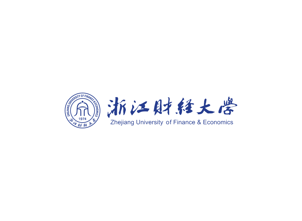 浙江财经大学校徽logo免抠PNG(白色版和彩色版)ai矢量素材