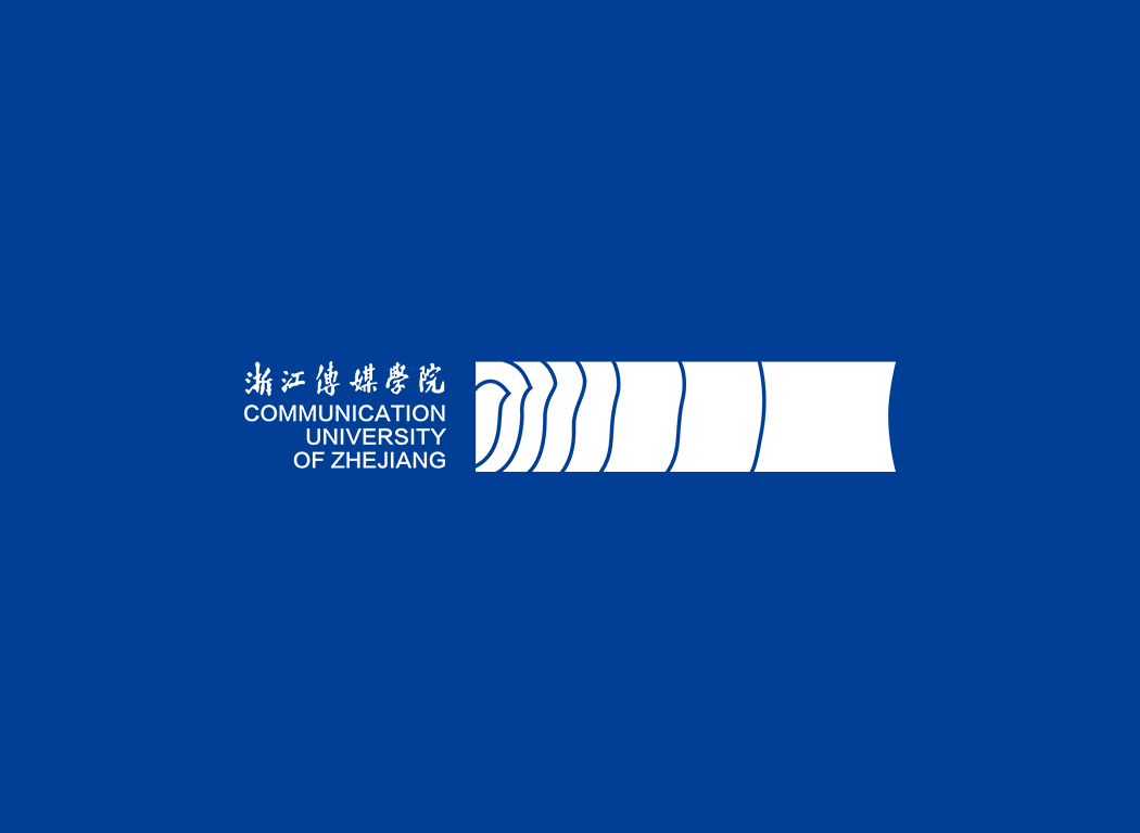 浙江传媒学院校徽logo免抠PNG(白色版和彩色版)ai矢量素材