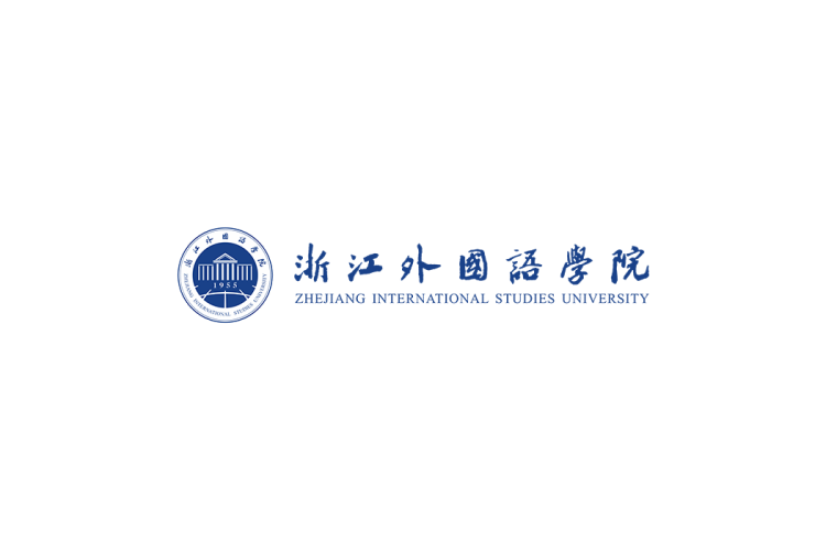 浙江外国语学院校徽logo免抠PNG(白色版和彩色版)ai矢量素材