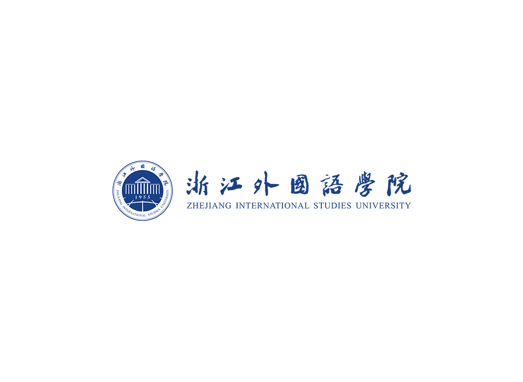 浙江外国语学院校徽logo免抠PNG(白色版和彩色版)ai矢量素材