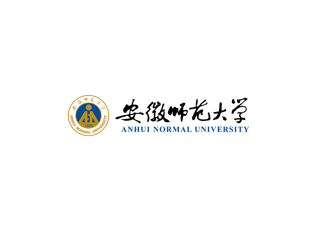 安徽师范大学校徽logo免抠PNG(白色版和彩色版)ai矢量素材