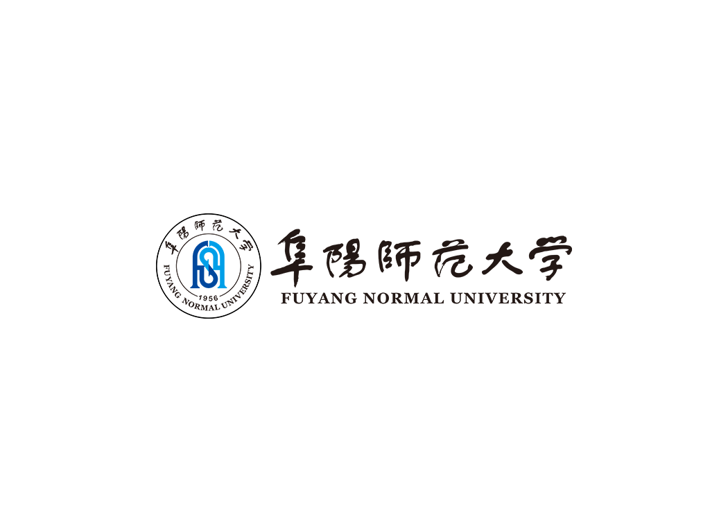 阜阳师范大学校徽logo免抠PNG(白色版和彩色版)ai矢量素材