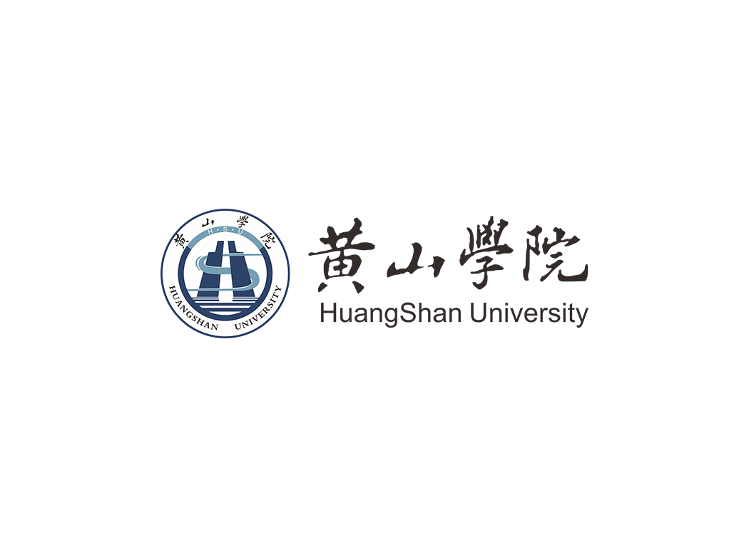 黄山学院校徽logo免抠PNG(白色版和彩色版)ai矢量素材