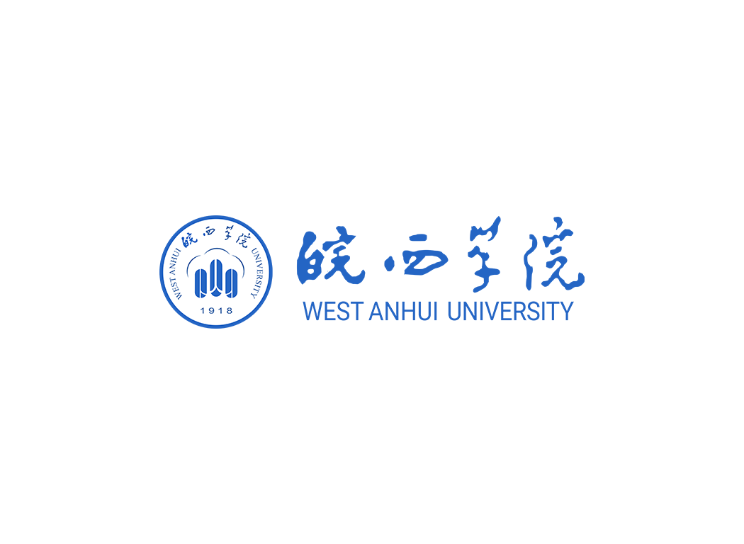 皖西学院校徽logo免抠PNG(白色版和彩色版)ai矢量素材