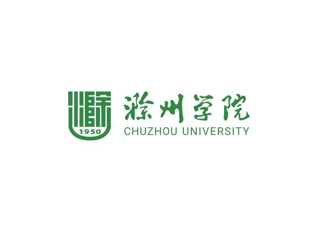 滁州学院校徽logo免抠PNG(白色版和彩色版)ai矢量素材