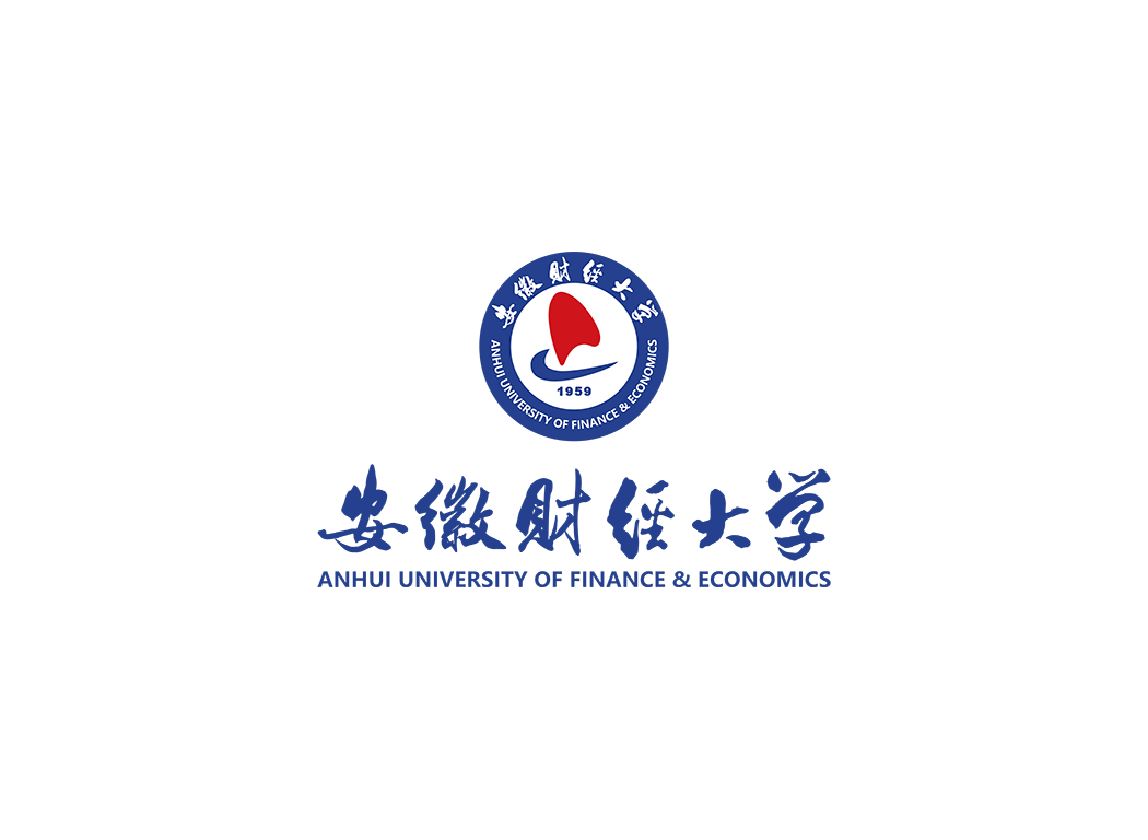 安徽财经大学校徽logo免抠PNG(白色版和彩色版)ai矢量素材