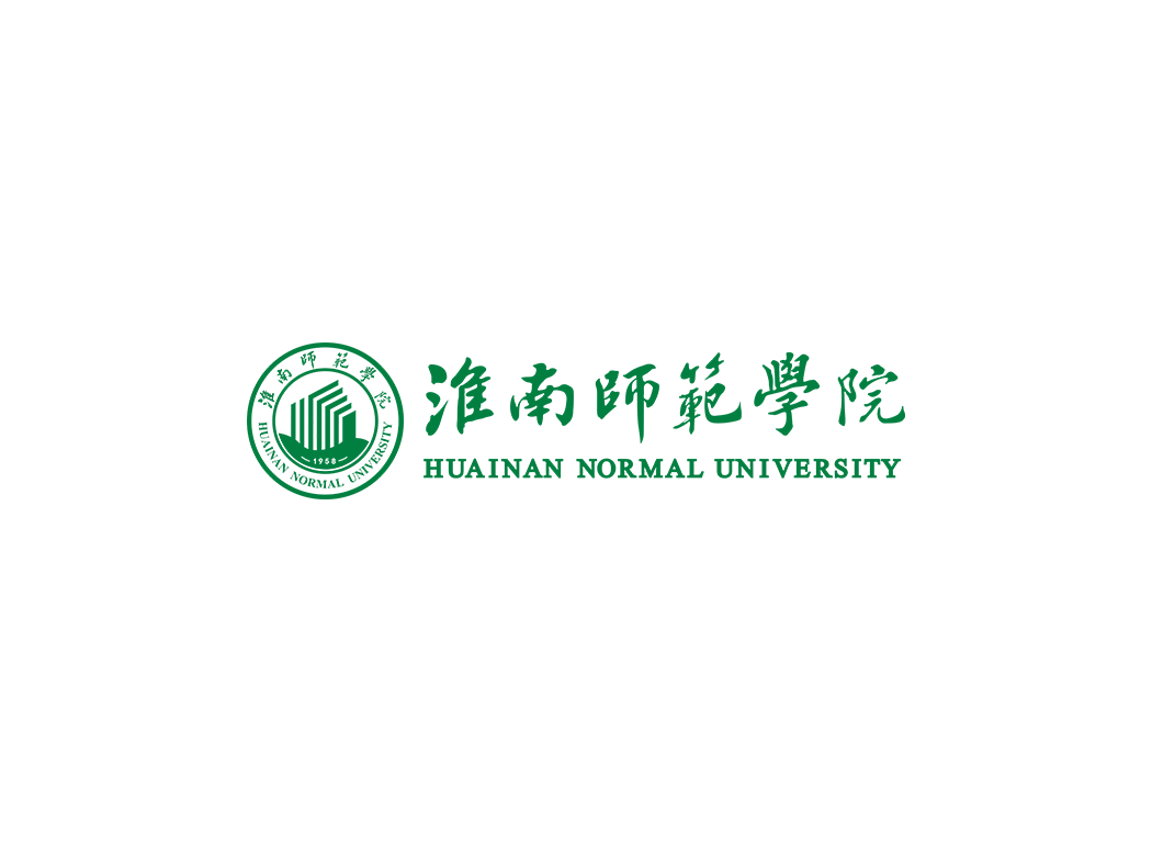 淮南师范学院校徽logo免抠PNG(白色版和彩色版)ai矢量素材