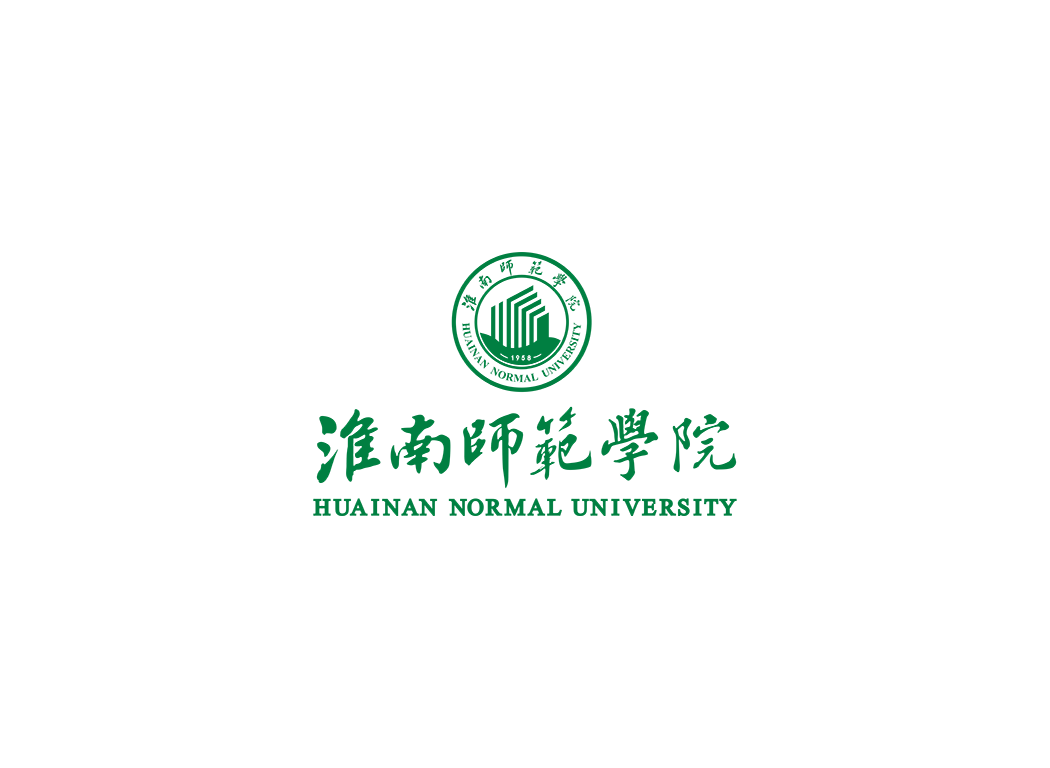 淮南师范学院校徽logo免抠PNG(白色版和彩色版)ai矢量素材