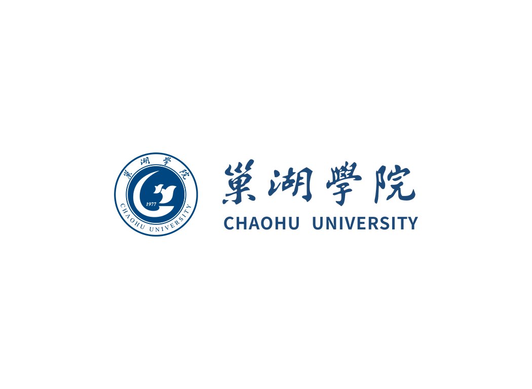 巢湖学院校徽logo免抠PNG(白色版和彩色版)ai矢量素材