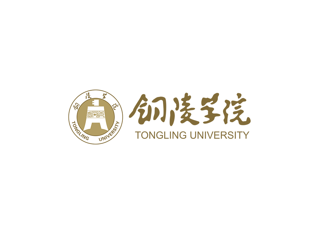 铜陵学院校徽logo免抠PNG(白色版和彩色版)ai矢量素材