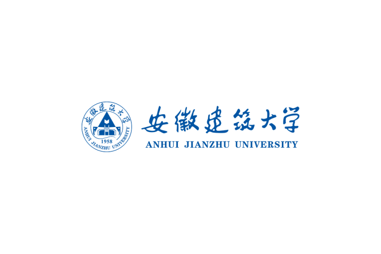 安徽建筑大学校徽logo免抠PNG(白色版和彩色版)ai矢量素材