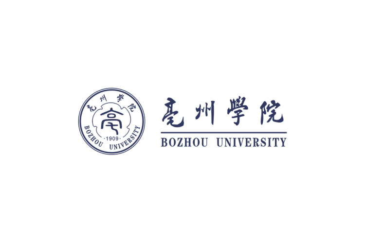 亳州学院校徽logo免抠PNG(白色版和彩色版)ai,SVG矢量素材