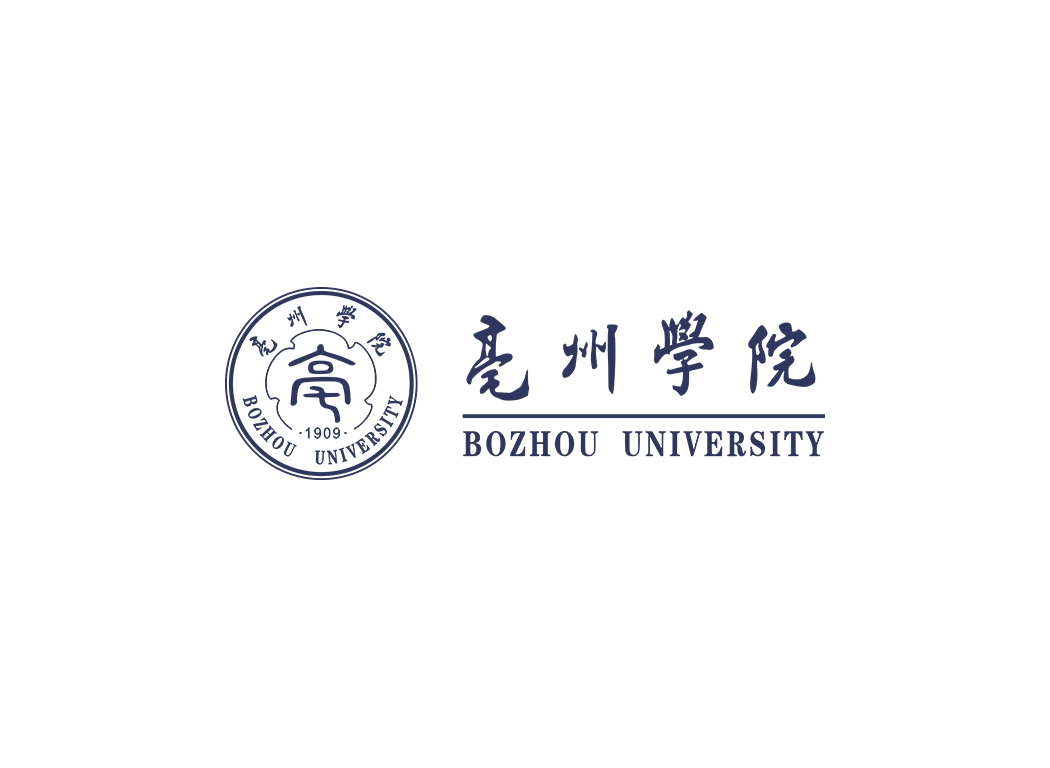 亳州学院校徽logo免抠PNG(白色版和彩色版)ai,SVG矢量素材