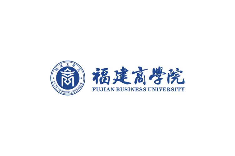 福建商学院校徽logo免抠PNG(白色版和彩色版)ai,SVG矢量素材